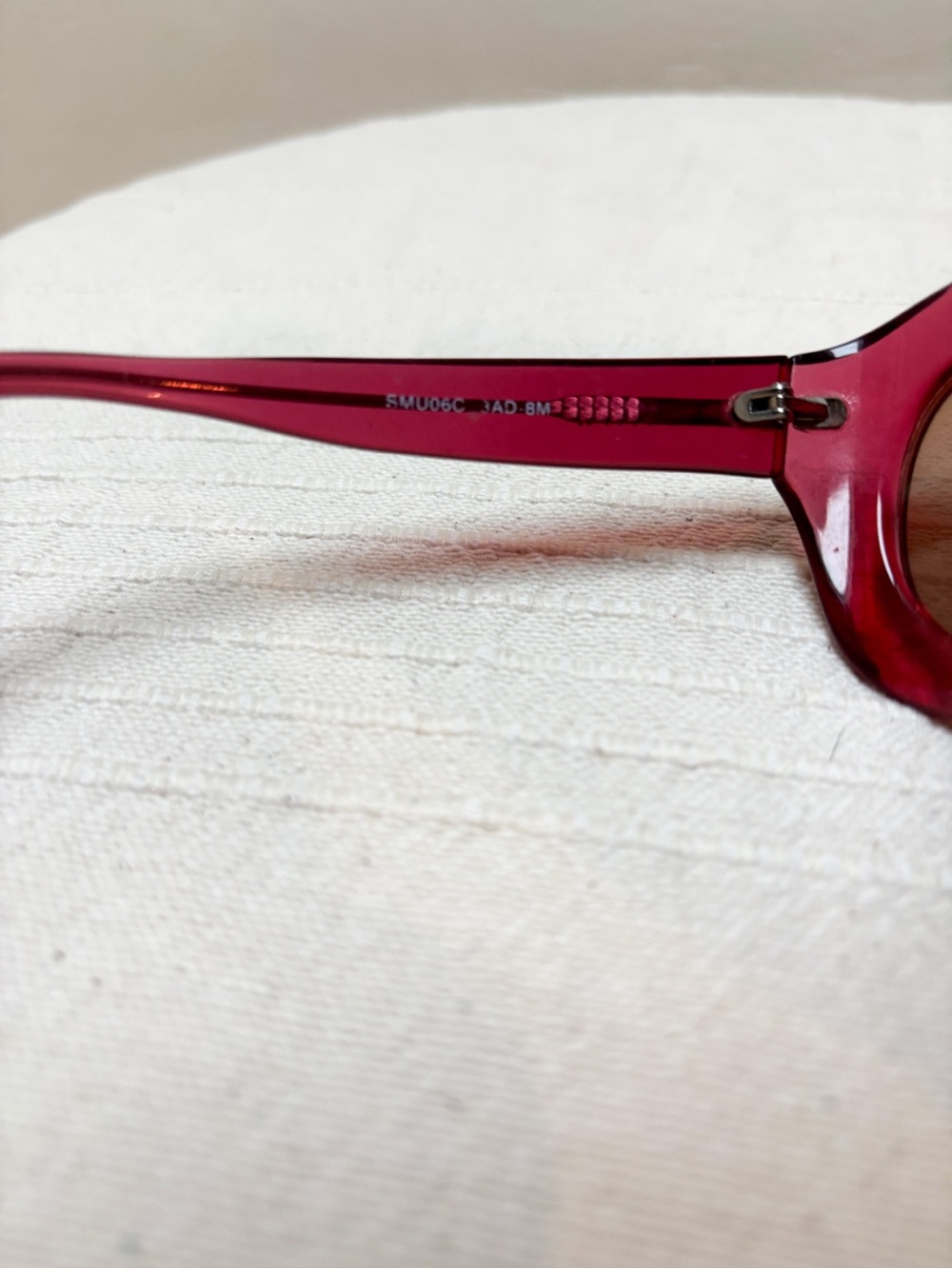 Miu Miu SMU06C Red Oversized Sunglasses Vintage Gradient Women Y2K Made In Italy - Picture 6 of 10